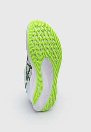 Tenis Running Celeste-Blanco-Amarillo Neón asics Hyper Speed 2