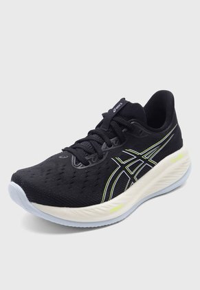 Tenis Running Negro-Marfil-Celeste asics GEL-Cumulus 26