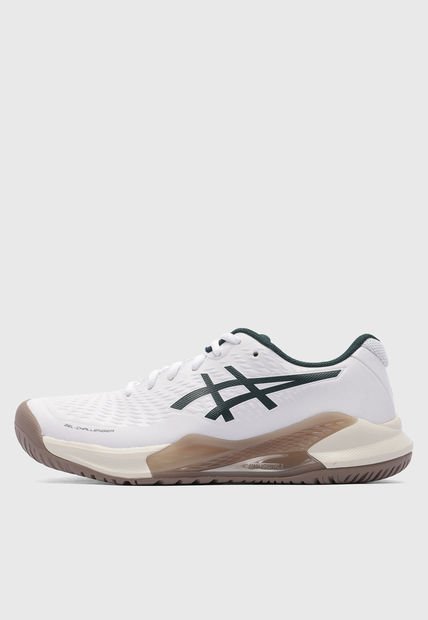 Tenis para Tennis Blanco-Verde Oscuro-Ocre asics Gel-Challenger 14