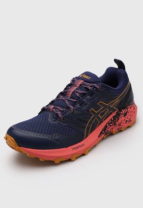 Trail Running Azul Índigo-Coral-Ocre asics Gel-Trabuco Terra