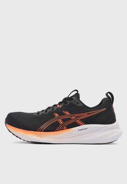 Tenis Running Negro-Naranja-Blanco asics GEL-Pulse 16