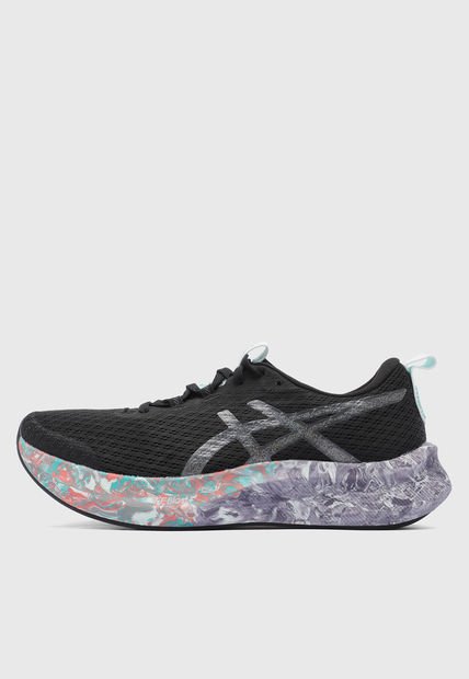 Tenis Running Negro-Turquesa-Coral asics NOOSA TRI 16