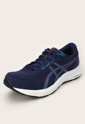 Tenis Running Azul Índigo-Celeste-Rojo asics Gel-Contend 8