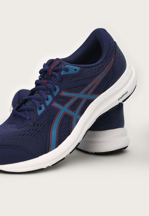 Tenis Running Azul Índigo-Celeste-Rojo asics Gel-Contend 8