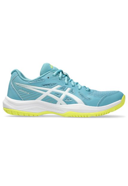 Tenis Asics Upcourt 6 Cps Mujer-Azul Celeste/Blanco