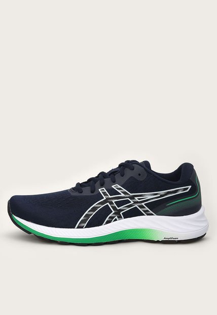 Tenis Running Azul-Verde Neón-Negro asics Gel-Excite 9