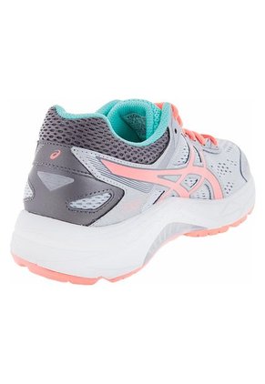 Running Gris-Plateado-Verde Menta-Naranja Neón asics Gel-Fortitude 7 (D)