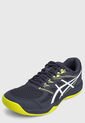 Tenis Volleyball Azul-Blanco-Verde asics Upcourt 4 de Asics