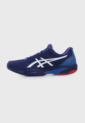 Tenis para Tennis Azul Índigo-Blanco-Rojo asics Solution Speed FF 2 Clay
