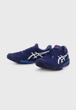 Tenis para Tennis Azul Índigo-Blanco-Rojo asics Solution Speed FF 2 Clay