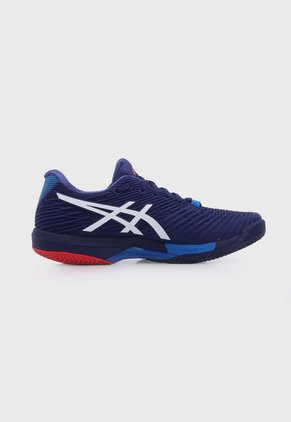 Tenis para Tennis Azul Índigo-Blanco-Rojo asics Solution Speed FF 2 Clay