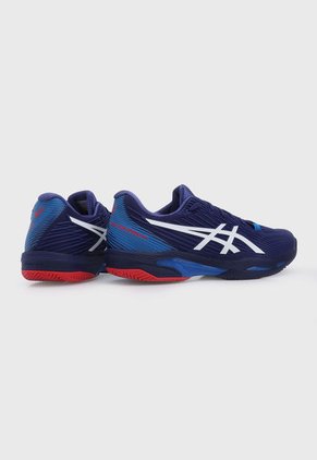 Tenis para Tennis Azul Índigo-Blanco-Rojo asics Solution Speed FF 2 Clay