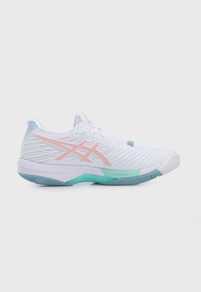 Tenis para Tennis Blanco-Palo Rosa-Verde Menta asics Solution Speed FF 2