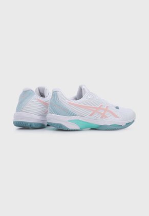Tenis para Tennis Blanco-Palo Rosa-Verde Menta asics Solution Speed FF 2