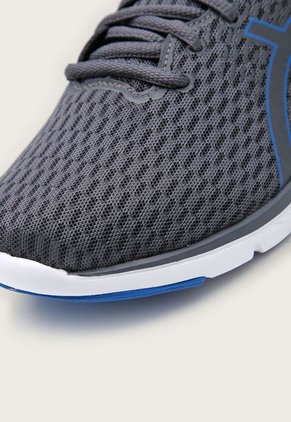 Tenis Running Gris-Blanco-Azul asics Gel-Kamo GO