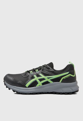 Tenis Trail Negro-Verde asics Trail Scout 3