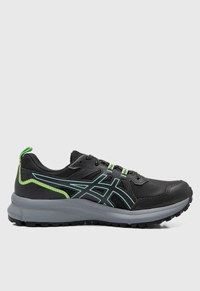 Tenis Trail Negro-Verde asics Trail Scout 3