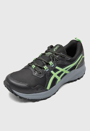 Tenis Trail Negro-Verde asics Trail Scout 3