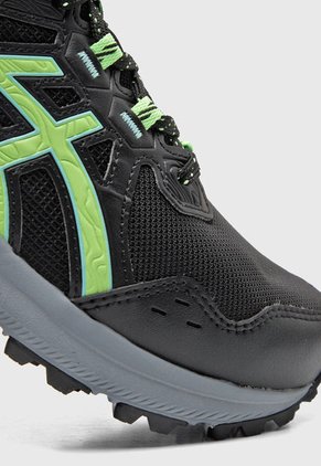 Tenis Trail Negro-Verde asics Trail Scout 3