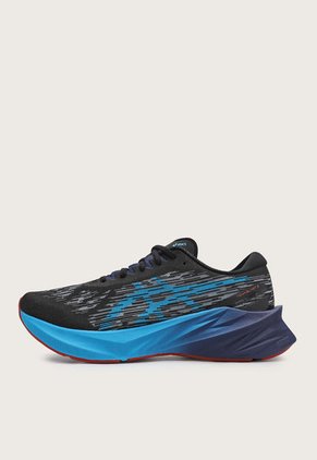 Tenis Running Negro-Gris-Azul-Rojo asics Novablast 3