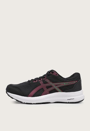 Tenis Running Negro-Magenta-Verde asics Gel-Contend 8