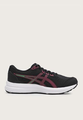 Tenis Running Negro-Magenta-Verde asics Gel-Contend 8