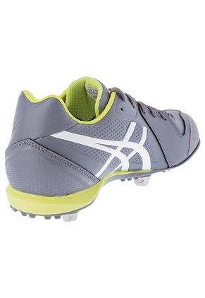 Tenis para Beisbol Gris-Blanco-Amarillo asics Base Burner