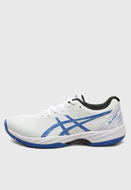 Tenis para Tennis Blanco-Azul Royal-Negro asics Gel-Game 9