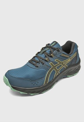 Trail Running Azul Petróleo-Amarillo-Negro asics Gel-Venture 9