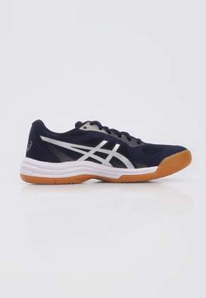Tenis Volleyball Azul índigo-Plateado-Café asics Upcourt 5