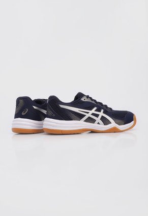 Tenis Volleyball Azul índigo-Plateado-Café asics Upcourt 5