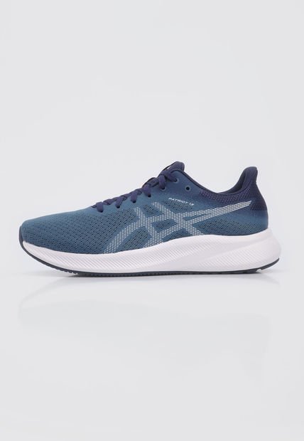 Tenis Running Azul-Azul Grisáceo-Blanco asics Patriot 13