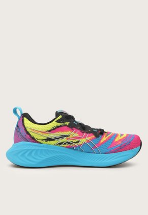 Tenis Running Turquesa-Magenta-Amarillo asics Gel-Cumulus 25