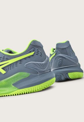 Tenis para Tennis Azul Grisáceo-Amarillo Neón asics Gel-Resolution 9 Clay