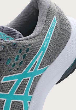 Tenis Training Gris-Blanco-Azul Neón asics Gel-Electrus