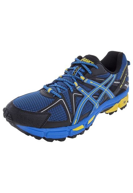 Running Azul-Negro-Amarillo asics Gel-Kahana 8