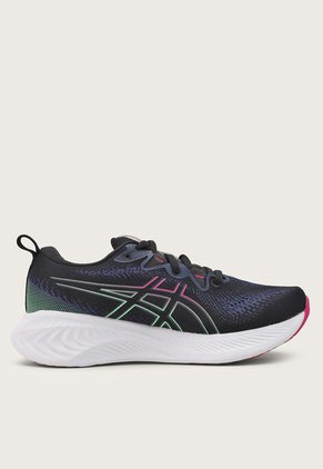 Tenis Running Negro-Magenta-Verde asics Gel-Cumulus 25