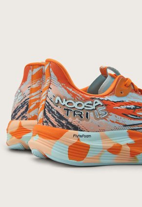 Tenis Running Naranja-Aguamarina-Salmón asics Noosa Tri 15
