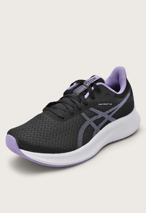 Tenis Running Negro-Lila-Blanco asics Patriot 13