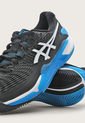 Tenis para Tennis Negro-Azul-Blanco asics Resolution 9 Clay de Asics