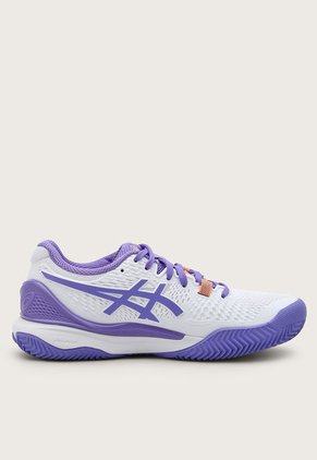 Tenis para Tennis Blanco-Violeta asics Gel-Resolution 9 Clay
