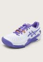 Tenis para Tennis Blanco-Violeta asics Gel-Resolution 9 Clay de Asics
