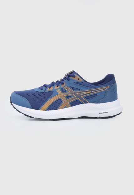 Tenis Running Azul-Blanco-Naranja asics Gel Contend 8