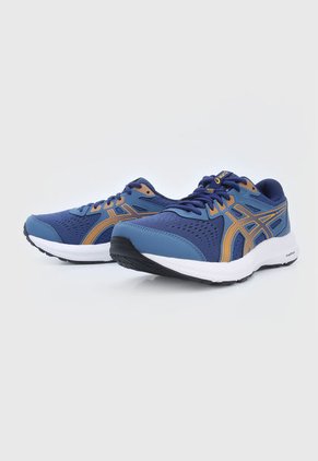 Tenis Running Azul-Blanco-Naranja asics Gel Contend 8