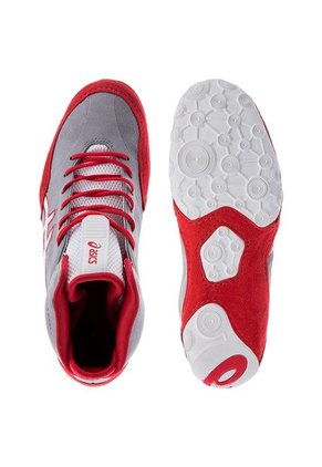 Tenis Gris-Rojo asics Dan Gable Evo
