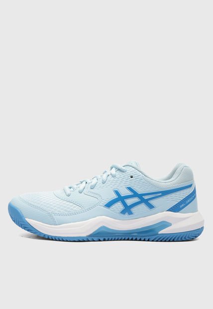 Tenis para Tennis Azul Claro-Blanco asics Gel-Dedicate 8 Clay