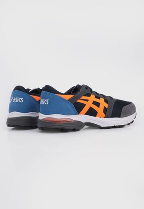 Tenis Lifestyle Azul-Naranja Neón-Gris asics Gel-Takumi