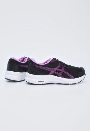 Tenis Running Negro-Blanco-Violeta asics Gel-Contend 8