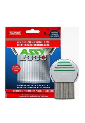Peine Para Piojos & Liendras Assy 2000 X 1 Und