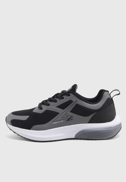 Tenis Running Gris-Negro-Blanco ATHLETIC Nika